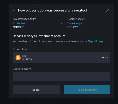 Transfer Funds Screen